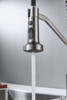 Смеситель для кухни Shevanik S963L с гибким изливом, сатин