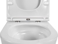 Комплект Унитаз подвесной AQUATEK Европа AQ1900T-00 безободковый, с микролифтом + Инсталляция Standard INS-0000012 + Комплект креплений KKI-0000002 + Кнопка KDI-0000015 белая