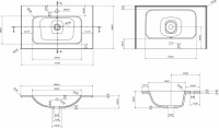 Мебель для ванной комнаты Aquanet Бостон М 80 ручки золото