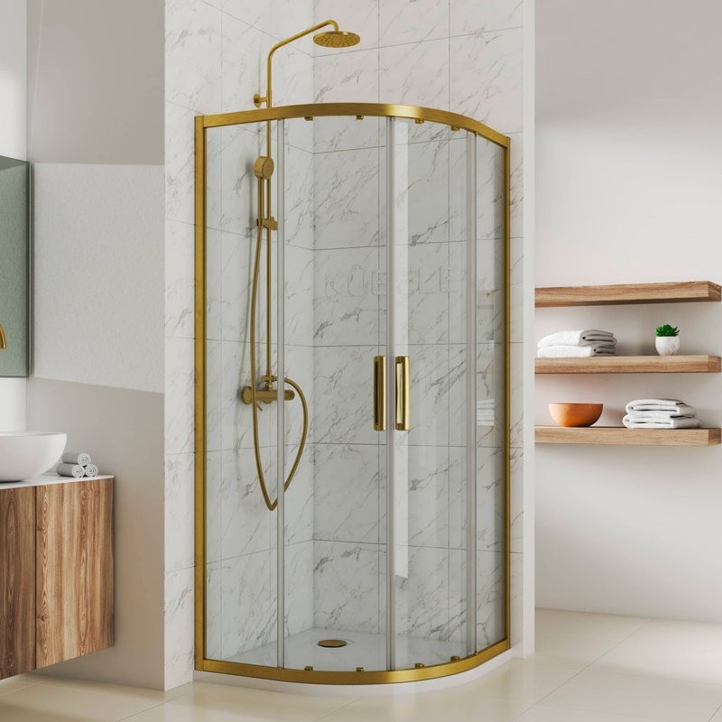 Душевой уголок Kubele DE018 RL-CLN-BR 120х120