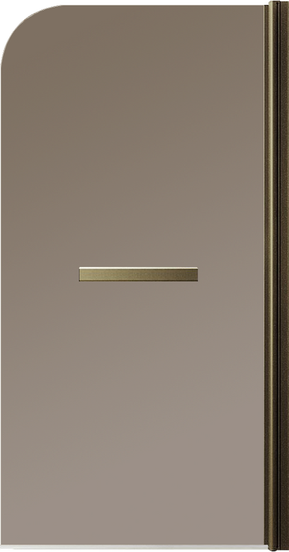 Шторка на ванну Maybahglass MGV-789-2 80x140, профиль бронза, стекло бронза