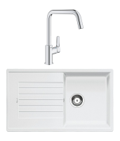 Комплект Мойка Blanco Zia 5S 520515 белая + Смеситель Grohe Eurosmart