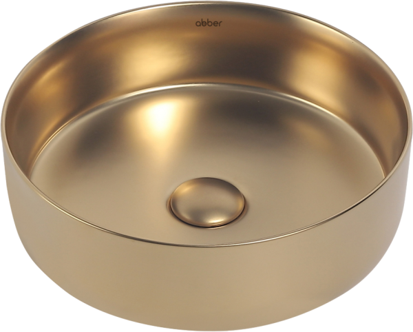Накладная раковина Abber Bequem AC2108MMG матовое золото