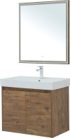 Мебель для ванной комнаты Aquanet Nova Lite 75 дуб рустикальный, с дверками