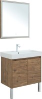 Мебель для ванной комнаты Aquanet Nova Lite 75 дуб рустикальный, с дверками