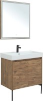Мебель для ванной комнаты Aquanet Nova Lite 75 дуб рустикальный, с дверками