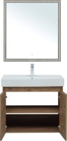 Мебель для ванной комнаты Aquanet Nova Lite 75 дуб рустикальный, с дверками
