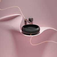 Накладная раковина Ceramicanova Element CN6050MB черная матовая