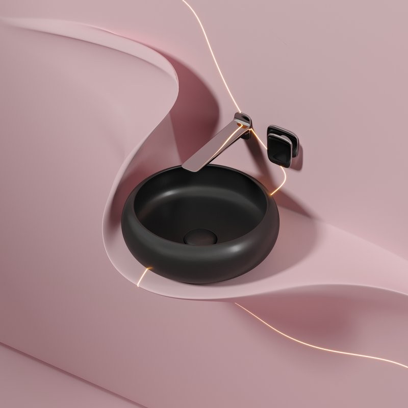Накладная раковина Ceramicanova Element CN6050MB черная матовая