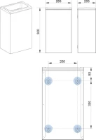 Урна Keuco Collection Moll 12788 антрацит Урна Keuco Collection Moll 12788 антрацит