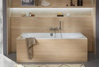 Акриловая ванна Villeroy & Boch Oberon 2.0 UBQ170OBR2DV-01 170x75 см, встраиваемая, цвет альпийский белый, на ножках, со сливом-переливом, фурнитура белая