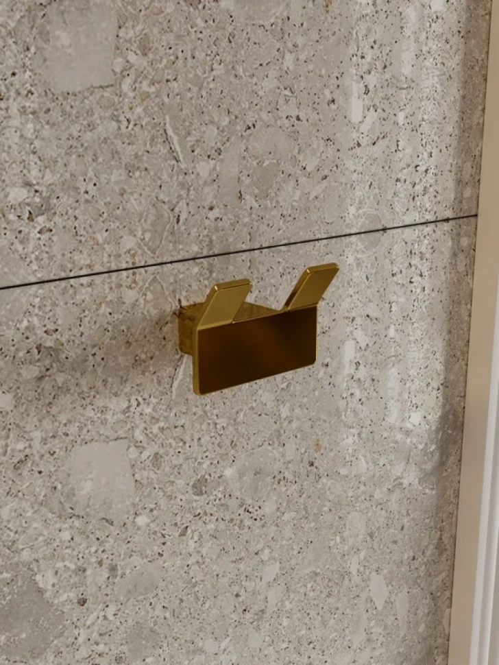 Крючок DEKOR BANYO SS 304 Gold SS304 008 12 золото, на шурупах