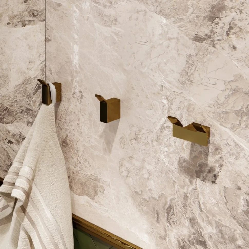 Крючок DEKOR BANYO SS 304 Gold SS304 008 12 золото, на шурупах