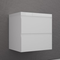 Тумба подвесная "Манхэттен 60" ЭМАЛЬ, под раковину ASTI, 2 ящика, PLUS, белый Тумба подвесная "Манхэттен 60" ЭМАЛЬ, под раковину ASTI, 2 ящика, PLUS, белый