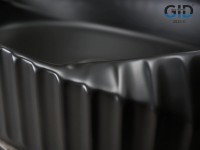Накладная раковина GID Creativo Bm888 60 матовая черная, овальная, фаянс