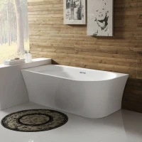 Акриловая ванна BelBagno BB410-1700-780-L без опоры 170x80 см, левая, пристенная, белая, со сливом-переливом