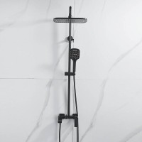 Душевая стойка Shevanik S4136H черная