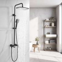 Душевая стойка Shevanik S4136H черная