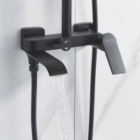 Душевая стойка Shevanik S4136H черная