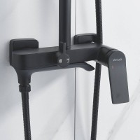 Душевая стойка Shevanik S4136H черная