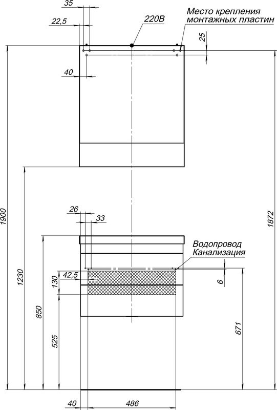 Зеркало-шкаф Aquanet Верона 58 белое
