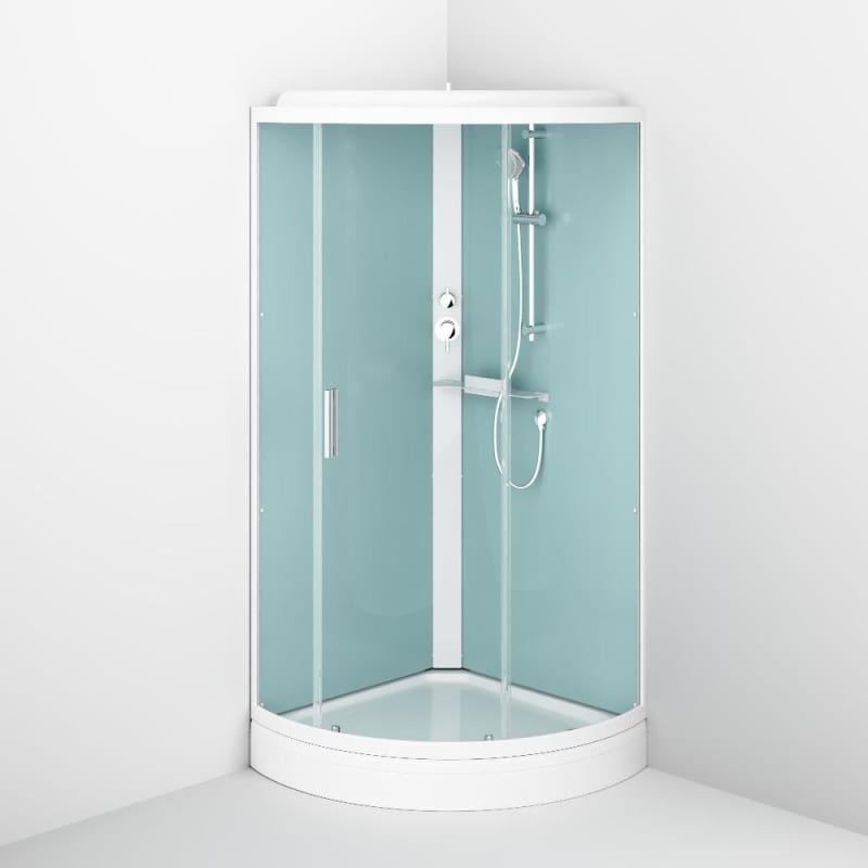 Душевая кабина AM.PM X-Joy W88C-401-090WT с крышей, белый
