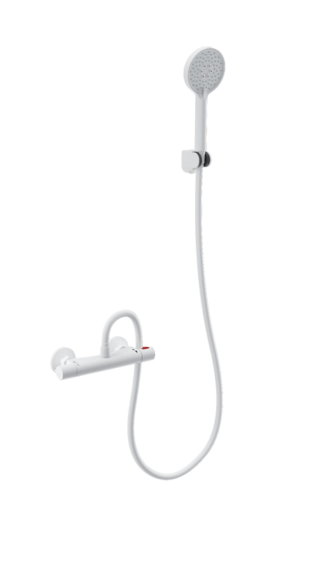 Термостатический смеситель Wonzon & Woghand WW-B1005-A-MW для душа, матовый белый