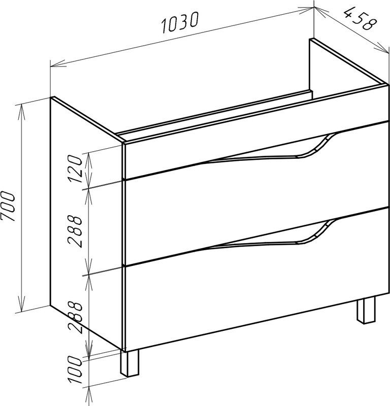 Мебель для ванной комнаты Bellezza Эйфория 105 фиолетовая