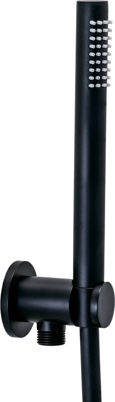 Душевой комплект Смеситель Paffoni Light LIG015NO С ВНУТРЕННЕЙ ЧАСТЬЮ + Гарнитур Master ZDUP094NO + Душ ZSOF074NO черный матовый + Кронштейн Lusso ZSOF034NO черный матовый