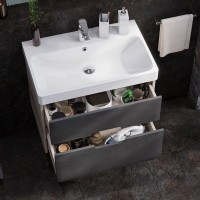 Мебель для ванной комнаты AQUATON Оливия 70 грей/дуб ойстер