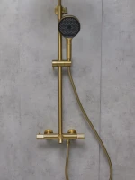 Душевая стойка AltroBagno Bilancia AltroBagnoBilancia030429BG матовое золото Душевая стойка AltroBagno Bilancia AltroBagnoBilancia030429BG матовое золото