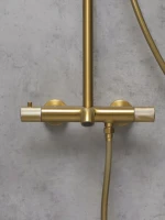 Душевая стойка AltroBagno Bilancia AltroBagnoBilancia030429BG матовое золото Душевая стойка AltroBagno Bilancia AltroBagnoBilancia030429BG матовое золото