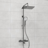 Душевая стойка Wasserkraft Aller A199.069.065.087.CH Thermo с термостатом, хром