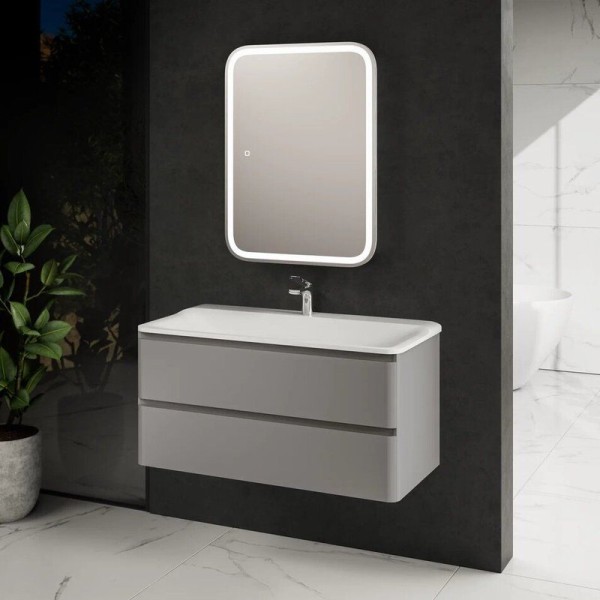 Тумба под раковину для ванной AQUAme S4 100 серая