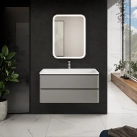 Тумба под раковину для ванной AQUAme S4 100 серая