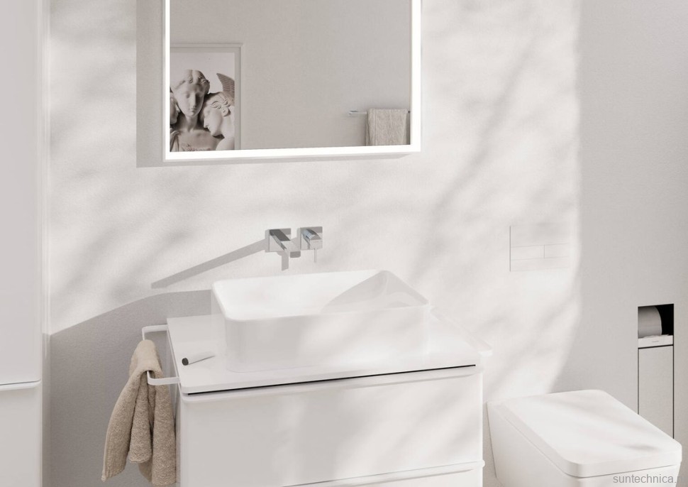 Смеситель для раковины Hansgrohe Tecturis E 73051000 С ВНУТРЕННЕЙ ЧАСТЬЮ хром