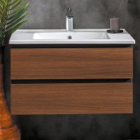 Тумба с раковиной Armadi Art Capolda 85 dark wood