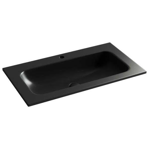 Накладная раковина Ceramicanova Grace прямоугольная черная матовая 81 см CN7012MB