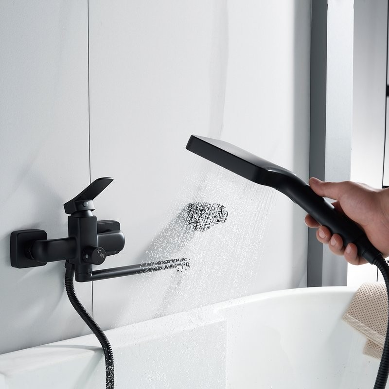 Смеситель для ванны с душем Shevanik S9902H черный