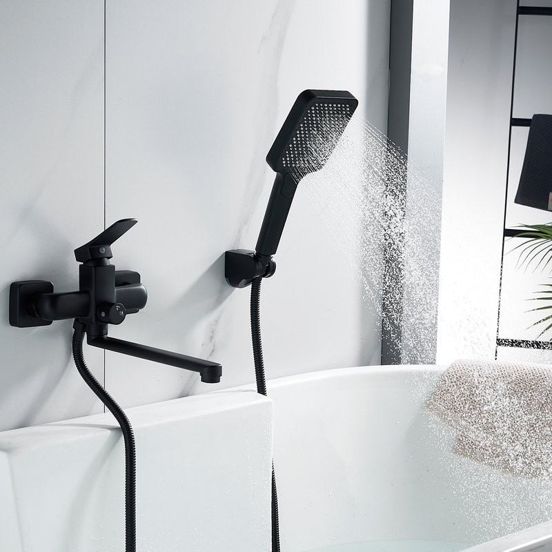 Смеситель для ванны с душем Shevanik S9902H черный