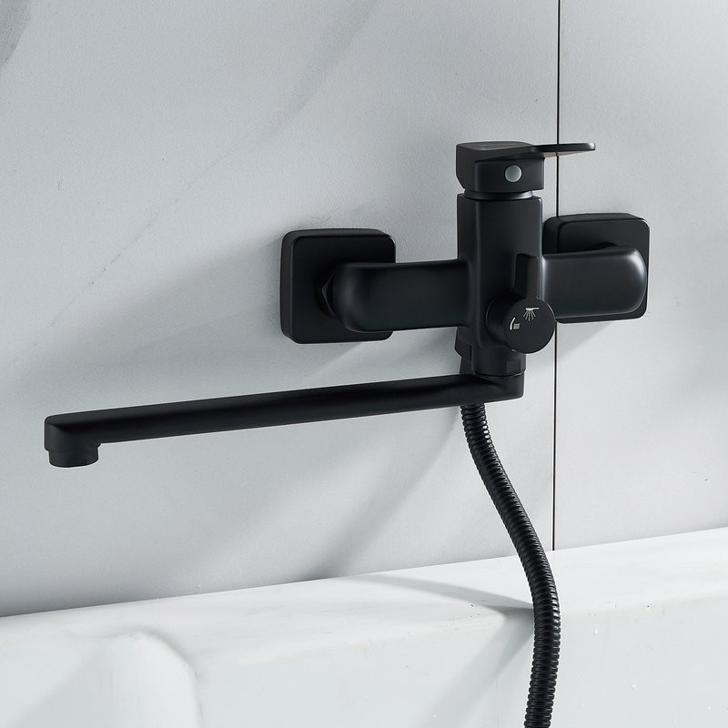 Смеситель для ванны с душем Shevanik S9902H черный