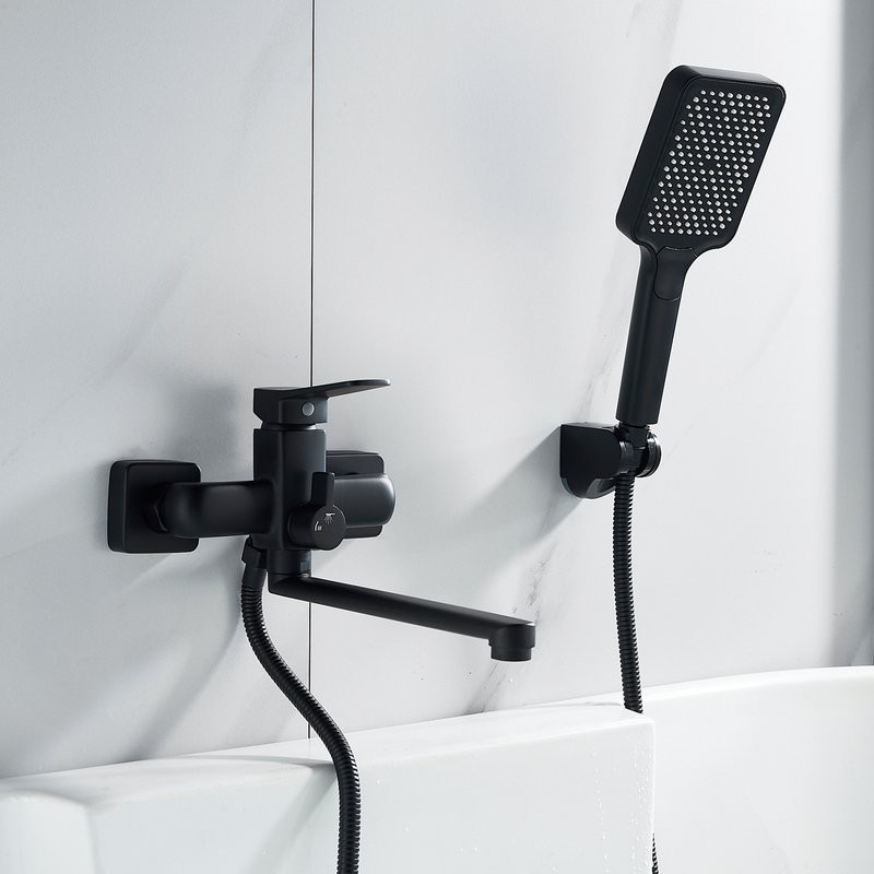 Смеситель для ванны с душем Shevanik S9902H черный