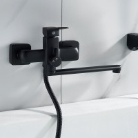 Смеситель для ванны с душем Shevanik S9902H черный