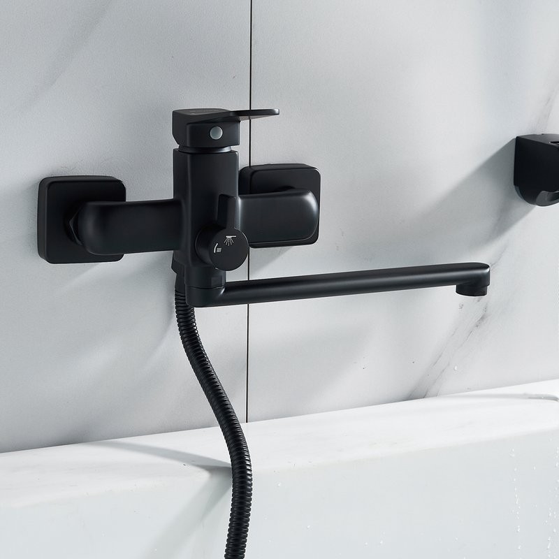 Смеситель для ванны с душем Shevanik S9902H черный