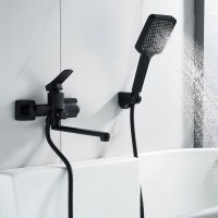 Смеситель для ванны с душем Shevanik S9902H черный