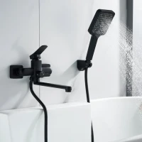 Смеситель для ванны с душем Shevanik S9902H черный Смеситель для ванны с душем Shevanik S9902H черный