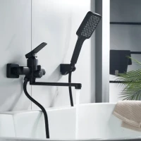 Смеситель для ванны с душем Shevanik S9902H черный Смеситель для ванны с душем Shevanik S9902H черный
