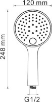 Душевой комплект Wasserkraft Main A16169 С ВНУТРЕННЕЙ ЧАСТЬЮ, хром