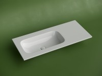 Раковина накладная Ceramicanova Grace, чаша слева, без отв под смеситель, 1010x457x137, белый, CN7014wx