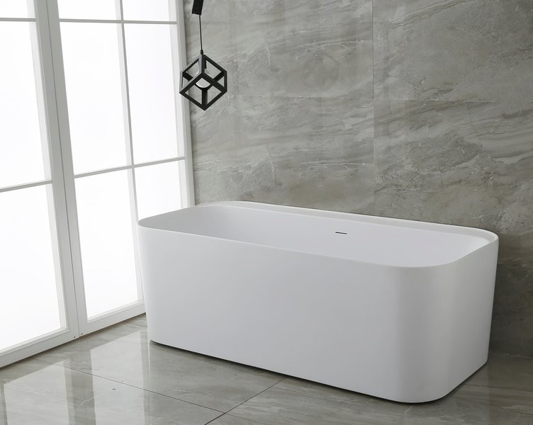 Акриловая ванна Allen Brau Infinity 1 170x80 см, отдельностоящая, белая матовая, на ножках, со сливом-переливом